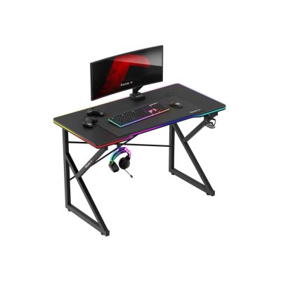 10. Huzaro Hero 1.7 RGB Black Gaming Desk