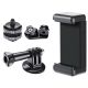 4. Phone/Sports Camera Holder with Adapter - Black