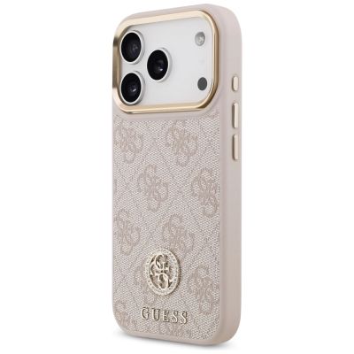 2. Guess 4G Strass Logo MagSafe Case for iPhone 17 Pro - Pink