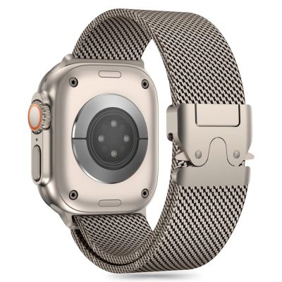 2. Tech-Protect Milano strap for Apple Watch 6 / 7 / 8 / 9 / 10 / SE / Ultra 1 / 2 (44 / 45 / 46 / 49 MM) - titanium