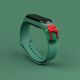 2. Strap Xmas for Xiaomi Mi Band 3 / 4 Christmas Silicone Strap Bracelet with Gift - Dark Green