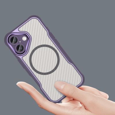 5. Leading Series MagSafe Silicone Case for iPhone 16 Plus - Purple