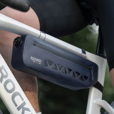 4. Rockbros AS-140 ROAD TO SKY waterproof frame bag 1.7 l - blue