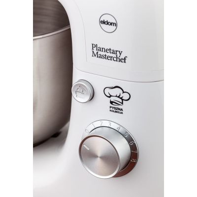 9. ELDOM WRK1300 DULCE PLANETARY ROBOT, 1300W, 5L, TRY ATTACHMENTS FOR WHIPPING, MIXING, KNEADING, REMOVABLE METAL BOWL