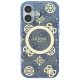 3. Guess IML Peony On 4G Background MagSafe case for iPhone 16 - blue