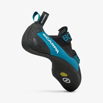 5. Scarpa Boostic Climbing Shoes - Black/Azure