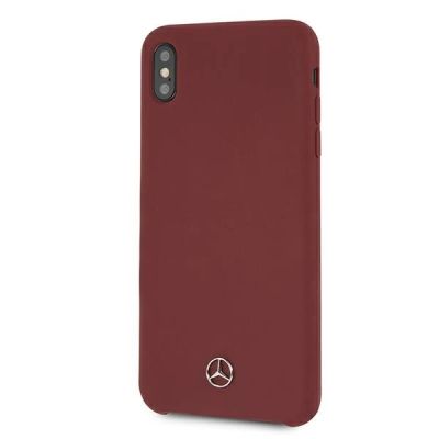 2. Mercedes Silicone Line Case for iPhone Xs Max - Red