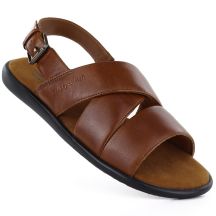 Comfortable men's brown sandals Bugatti TT153132