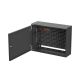 22. TPR INSTALLATION CABINET 10" & 19" WITH MESH BOARD 560X420X180 BLACK LANBERG (ASSEMBLED)