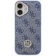 3. Guess 4G Strass Logo & Big Strap Metal Buttons MagSafe Case for iPhone 17 - Blue