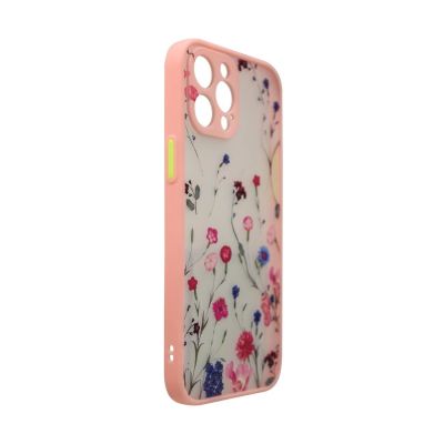 3. Design Case for iPhone 12 Pro Max flower pink