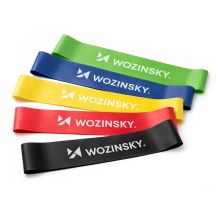 Wozinsky WGO-5 latex resistance bands - 5 pcs.