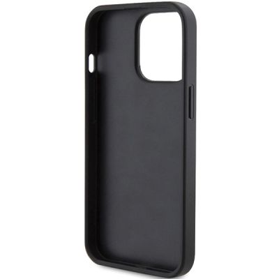 7. Guess 4G Triangle Metal Logo case for iPhone 14 Pro - black
