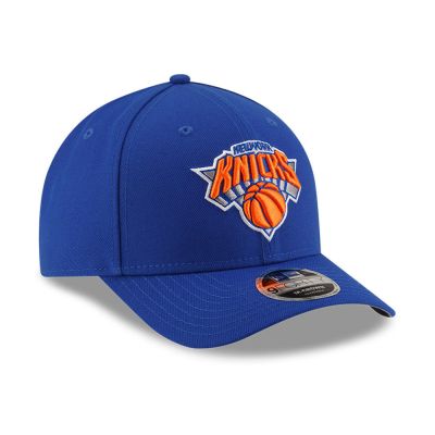 3. New Era 9FORTY New York Knicks NBA Team M-Crown Blue Snapback Cap - 60755468