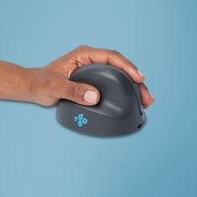 R-Go Tools R-Go HE Basic Vertical Mouse, Ergonomic Mouse, Medium Size (Hand Length 165-185 mm), Left-Handed, Bluetooth