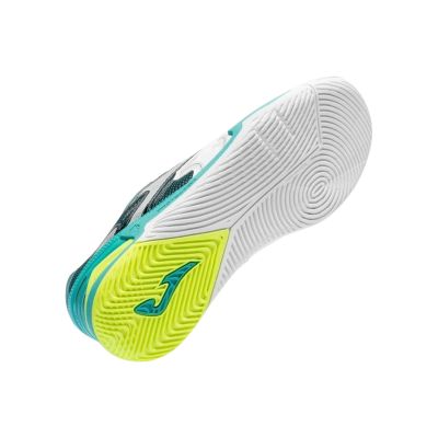 6. Joma Cancha 2602 Indoor Football Shoes white-green CANS2602IN