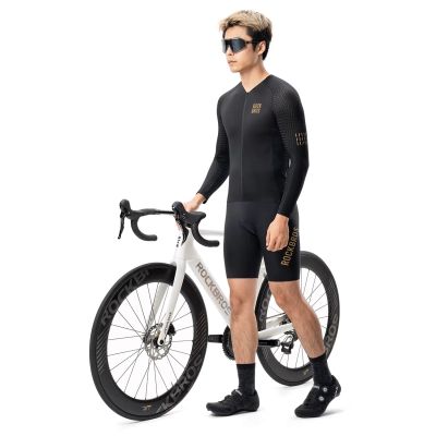 4. Rockbros YDCX008 Diamond Long Sleeve Cycling Jersey Size XXL - Black