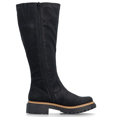 Women’s Comfortable Black Boots Rieker 72656-00