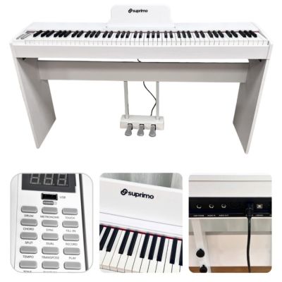 SUPRIMO SDP88 WH white desktop digital piano