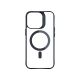 5. 3mk Satin Armor MagCase with MagSafe for iPhone 15 Pro Max - Clear with Black Frame