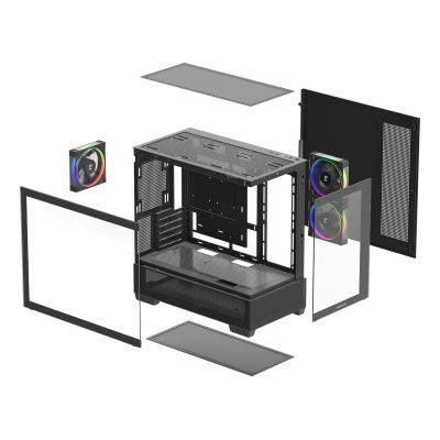 22. DeepCool CG380 3F Midi Tower Black