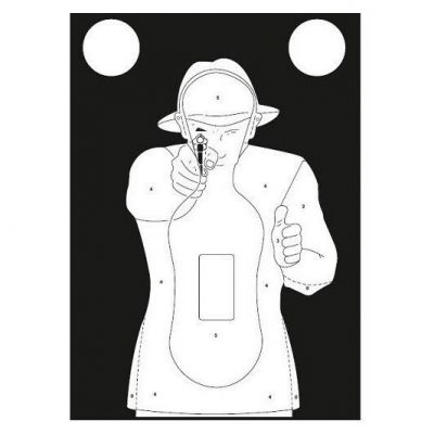 Silhouette shooting targets TS-9 French - set of 50 pcs
