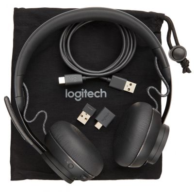 7. Logitech Zone (981000854) Bluetooth Headphones with Microphone Graphite