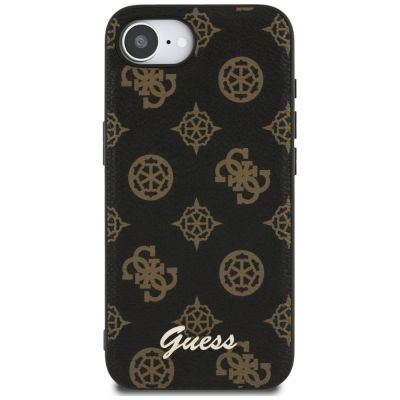 3. Guess Peony Script Logo MagSafe iPhone 16e Case Black