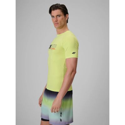 4. Men's 4F 4FRSS26TFWSM001-45S T-shirt for swimming and water sports with UPF50+ filter