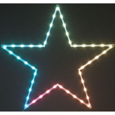 2. DECORATIVE HANGING STAR LAMP 45LED RGB