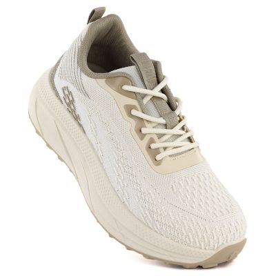 Beige women's platform sneakers Big Star TT274318