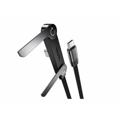 VAKOSS CABLE WITH STAND FUNCTION 2XTYPE-C 1M 100W 5A