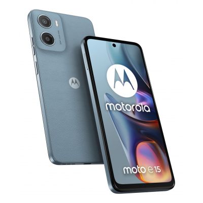 11. Motorola Moto E15 2/64GB Misty Blue smartphone