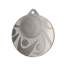 General silver medal with space for a 25 mm emblem – steel medal