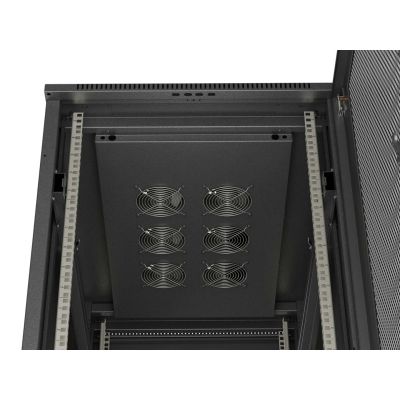 22. LANBERG FLOOR RACK CABINET 19" 27U 600X1000 BLACK