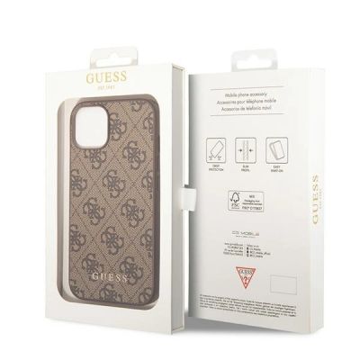 8. Guess GUHCP15MG4GFBR iPhone 15 Plus 6.7" brown/brown hard case 4G Metal Gold Logo