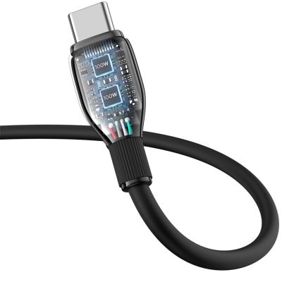 4. Baseus Pudding Series USB-C Cable - USB-C 100W 1.2m - Black