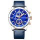 12. Giewont Chronograph Sapphire Silver Blue Men's Watch GW8810-A2