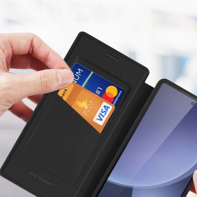 4. Dux Ducis Skin X Pro Case for Samsung Galaxy S25 Ultra with MagSafe and Wallet - Black