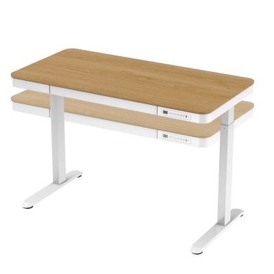 3. Tuckano Electric Height Adjustable Desk ET119W-C White/Oak. Desk top dimensions 120 x 60cm.