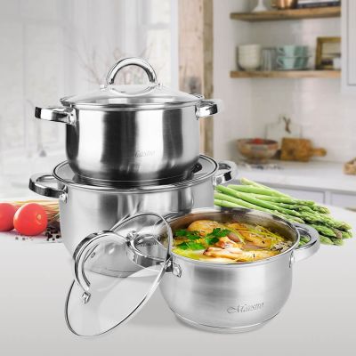 2. 6-piece pot set MR-2120-6L MAESTRO