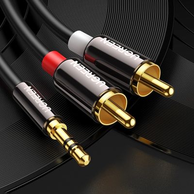 23. Ugreen AV116 10584 audio mini jack cable 3.5 mm (male) / 2RCA (male) 2m - black