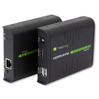 Techly IDATA HDMI-KVM2 KVM Extender Transmitter and Receiver