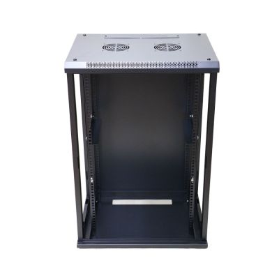 3. Extralink 15U 600x600 Black Wall-Mounted Rack Cabinet