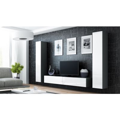 4. VIGO full display cabinet '180' 180/40/30 gray/white