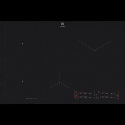 Matt induction hob ELECTROLUX EIS87453IZ Sense Boil+Fry SaphirMatt 77 cm black, colour black