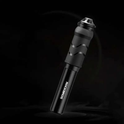 5. Rockbros 810PCS-HP Mini Hand Bicycle Pump with Presta & Schrader Hose - Black