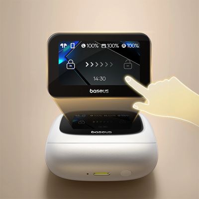 10. Baseus Bowie M2s Ultra TWS Wireless In-Ear Headphones with Interactive Screen - White