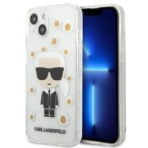 Karl Lagerfeld Flower Ikonik Karl Case for iPhone 13 mini - Transparent