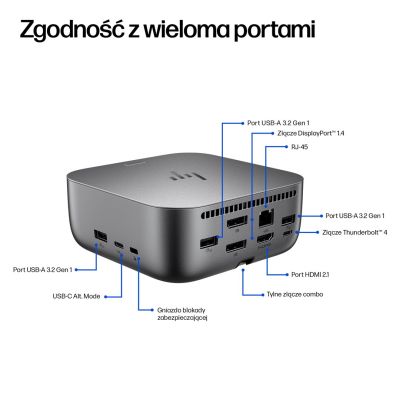 2. HP Thunderbolt 4 100W G6 Dock